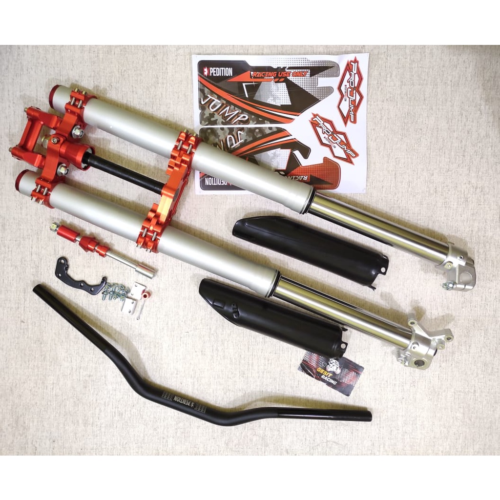 Upside Down Kawasaki KLX 150 Expedition Jump Shock depan KLX Orange