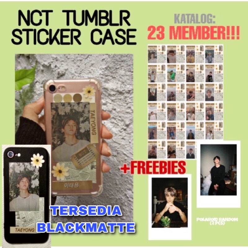 TUMBLR STICKER CASE NCT DREAM 127 WAYV IPHONE SAMSUNG VIVO OPPO REALME XIAOMI