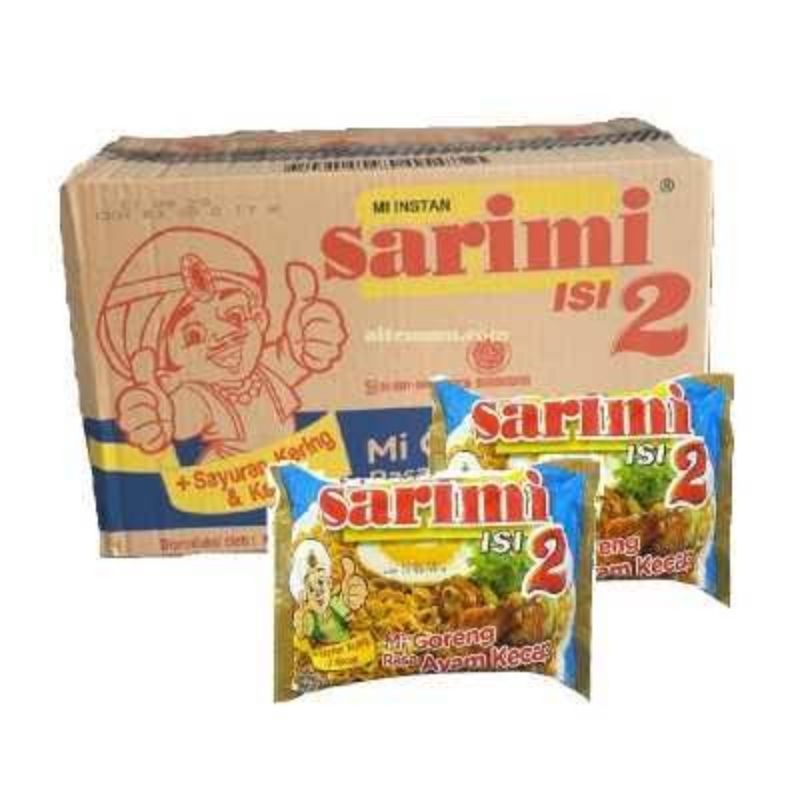 

Sarimi Sarimie Duo Isi 2 Goreng Ayam Kecap Ayam Kremes Ayam Pedas Korea 1 Dus Isi 24