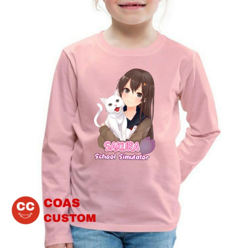 BAJU KAOS SAKURA SCHOOL SIMULATOR ANAK LENGAN PANJANG