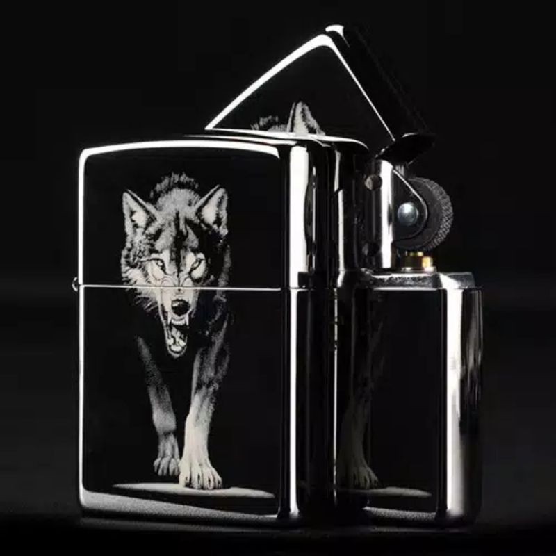 Korek ZIPPO BLACK ICE WOLF EKSLUSIF