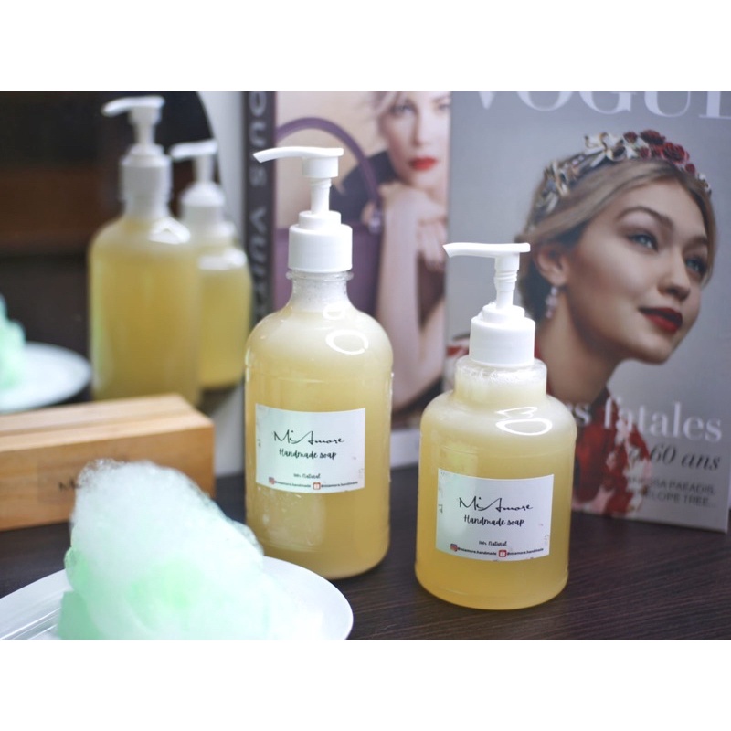 Castile Soap - sabun natural - Castile Soap liquid sabun - sabun cair - handmade - small batch -sabu