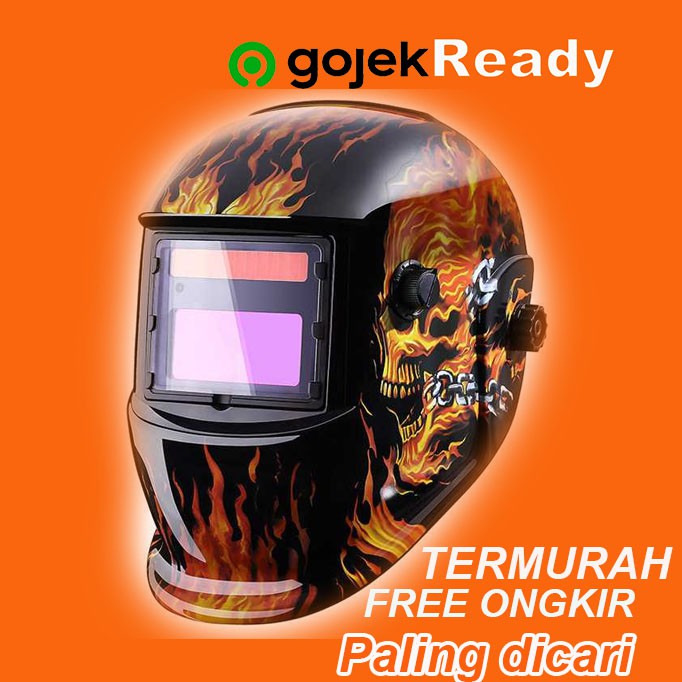Kedok Las visor otomatis full face / topeng Helm Las otomatis / Welding Helmet safety original