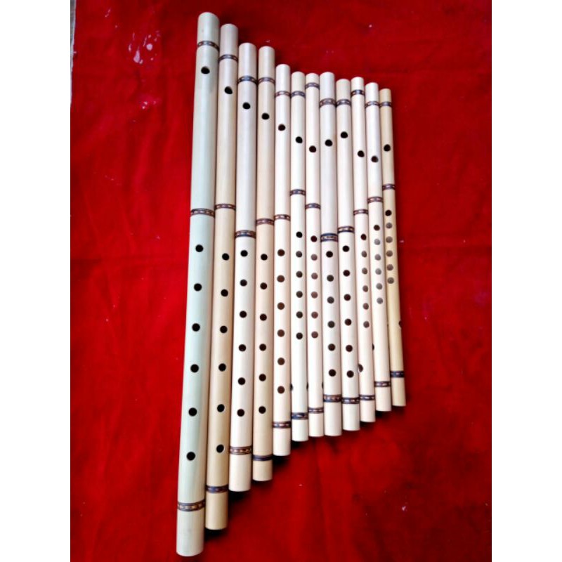 Suling Dangdut 1 set Suling Bambu 1 set