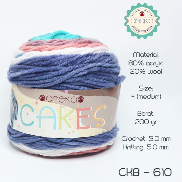 BENANG ANEKA CAKE / CAKES YARN - 610