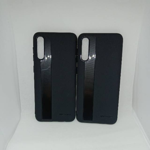 SAMSUNG A50 UME UNIGMA SOFT CASE SILICON CARBON HITAM