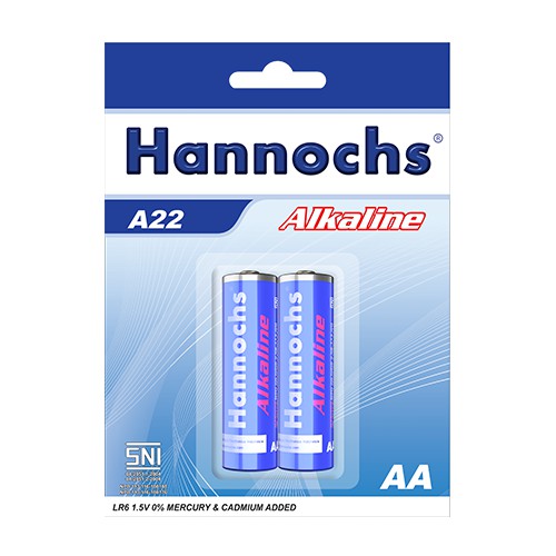 Batre / Baterai / Battery Hannochs Alkaline AA isi 2 pcs