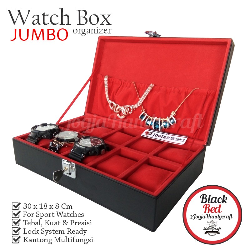 Exclusive Watch Box For 10 Sport Watches / Kotak Tempat Jam Tangan Besar / Box Jam