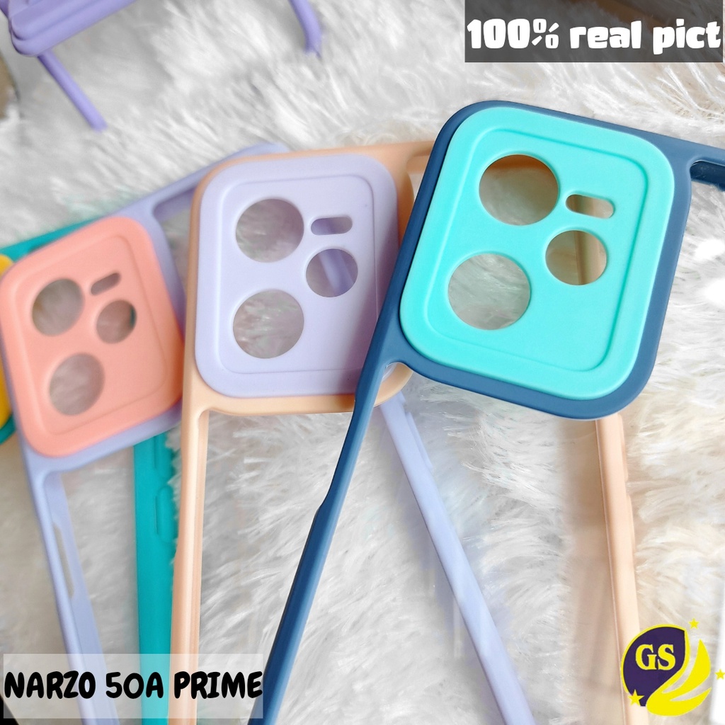 REALME NARZO 50A / NARZO 50A PRIME Case Candy Pastel Bumper Shockproof Macaron Plating Acrylic Casing