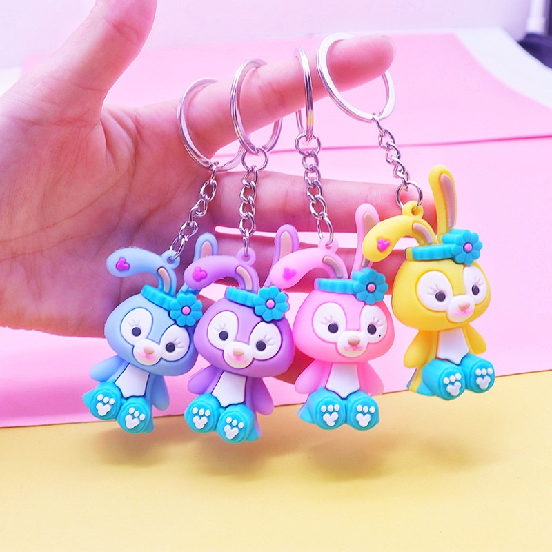 GANTUNGAN KUNCI KELINCI // Ganci Karakter Bunny Rabbit Unik Lucu | Gantungan tas | Bag Charm | Souvenir Murah | Keychain | COD