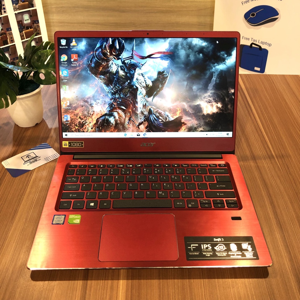 ACER SWIFT NVIDIA i7 Gen 8th Ram 8/1 TB HDD Secon Bekas