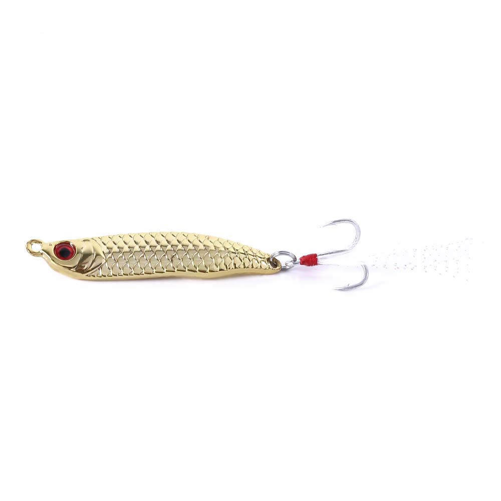 HENGJIA 4Pcs 10/15/20g Umpan Pancing Swimbait Fishing Lure Spoon Spinner Bait Ikan Sequin Wobbler