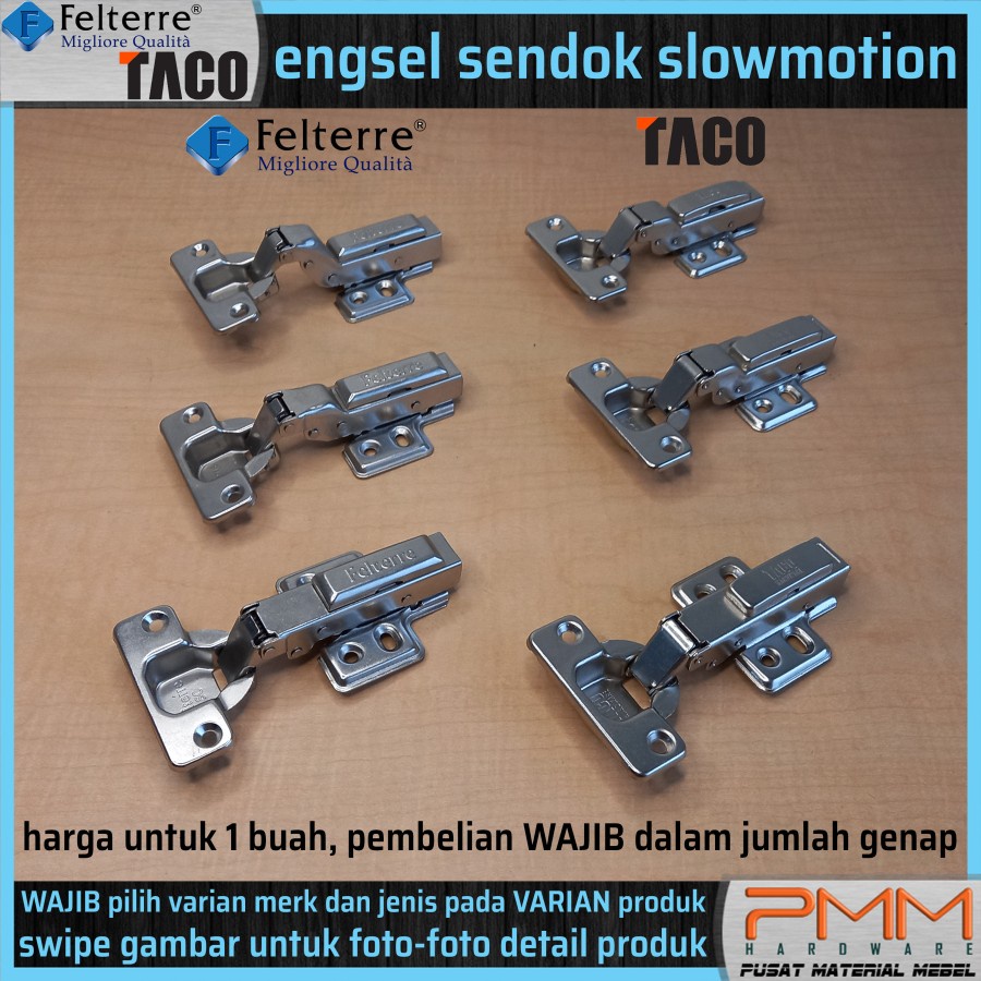 engsel sendok slowmotion FELTERRE TACO|engsel softclosing pintu lemari
