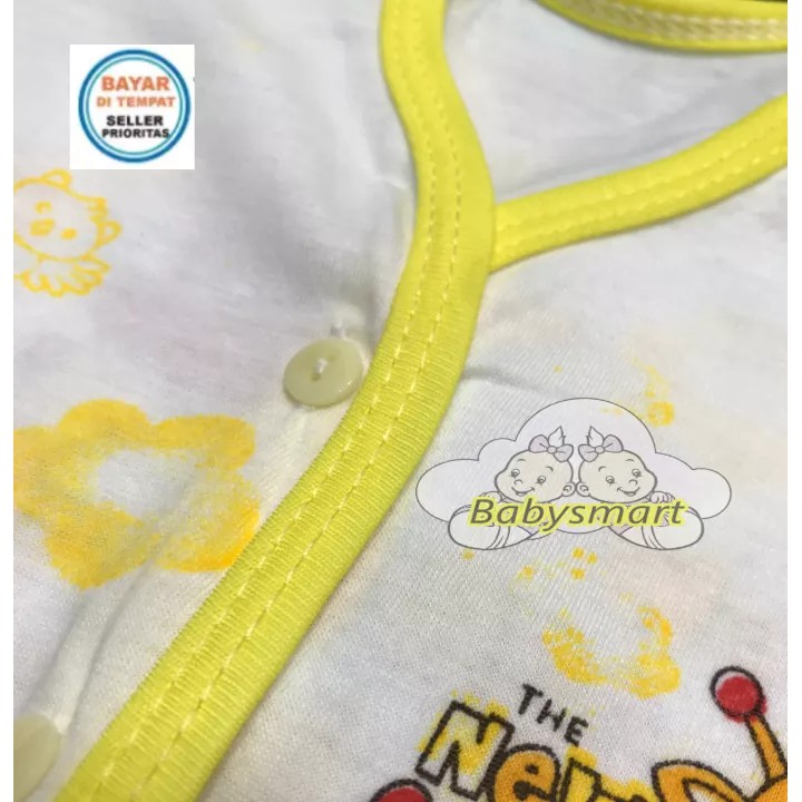 BAYIe - MELODY PUTIH ... 6 SET Setelan Baju Buntung Bayi+Celana Pendek umur 0-3 bulan/bajurumah
