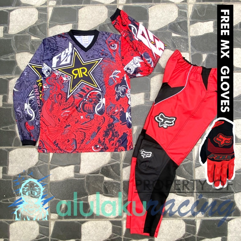 Jersey &amp; Celana MX Trail Motocross - Paket Bundling RSCT0103-F43