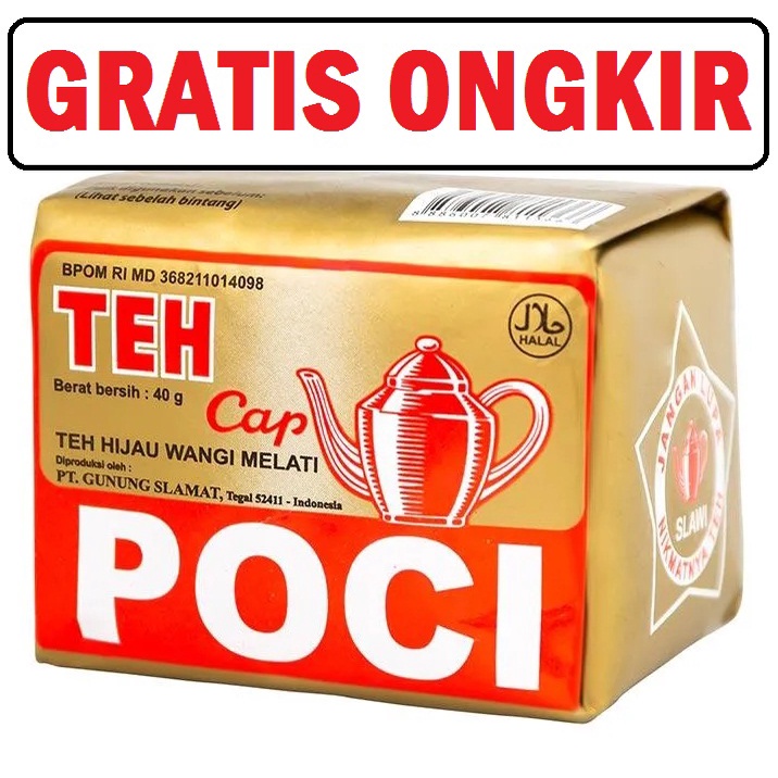 Jual wg- teh poci gold jasmine 40gr PCS bubuk serbuk teh tubruk hijau ...