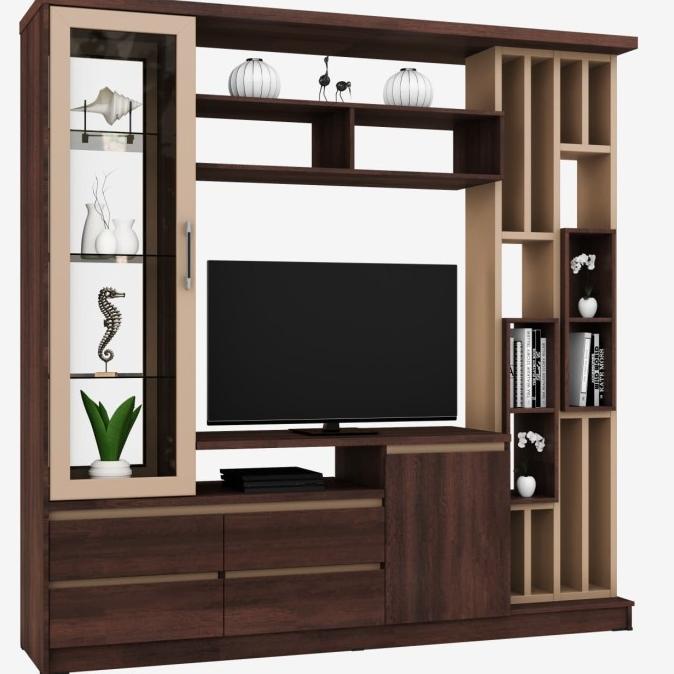 Lemari Tv Lemari Sekat Ruangan Rak Tv Pajangan Lvr 2359