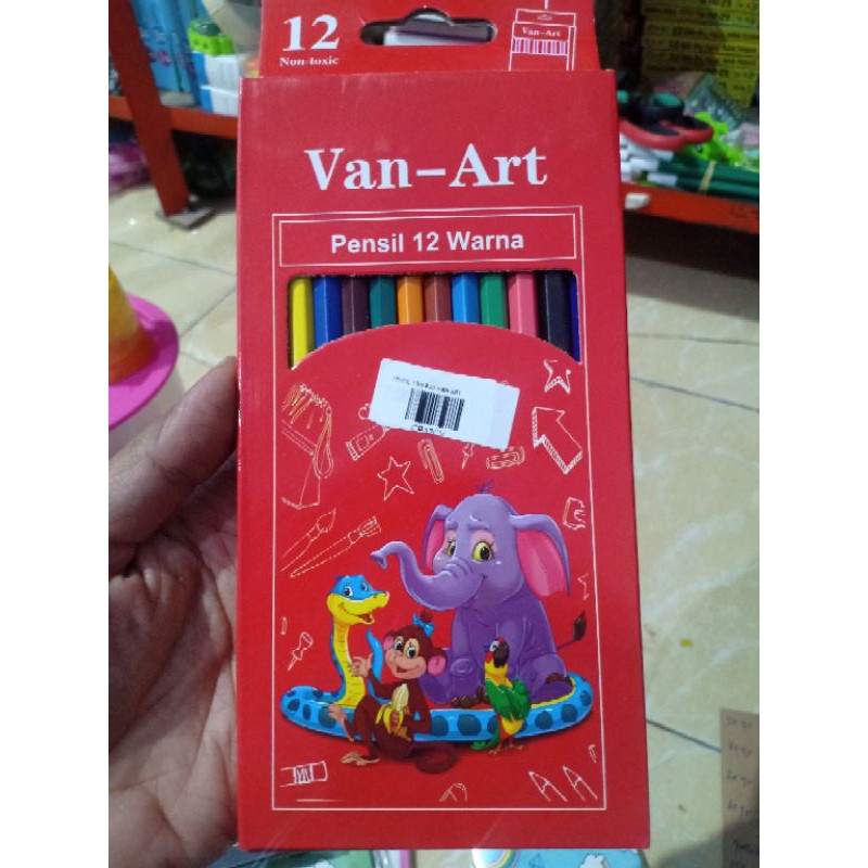 

(90gr) 1pak pensil 12 warna PANJANG