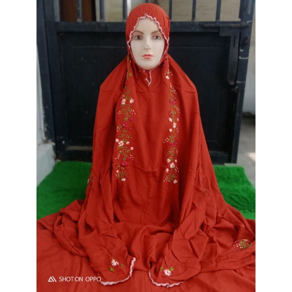 Mukena Terusan Rayon Tile Lajur