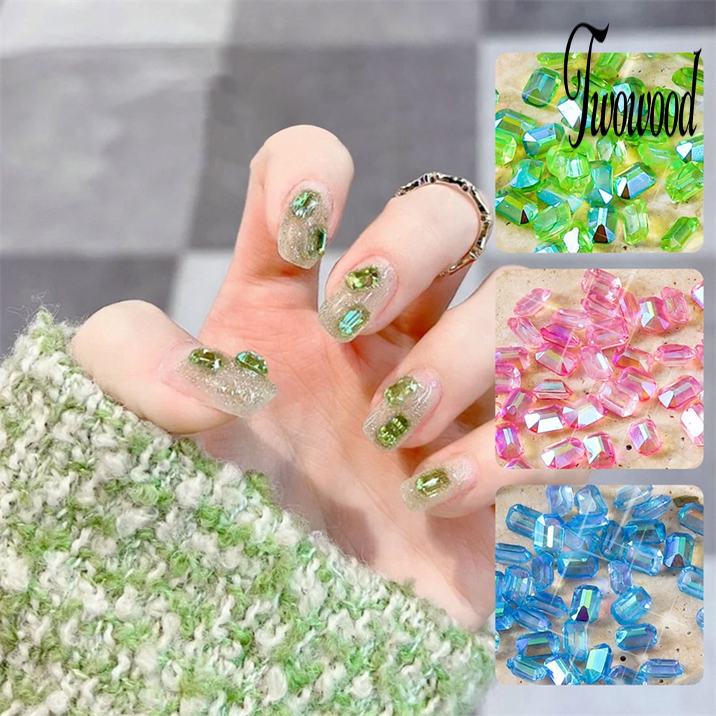 100pcs Ornamen Kuku 3D Bahan Resin Tahan Air Untuk Dekorasi Nail Art