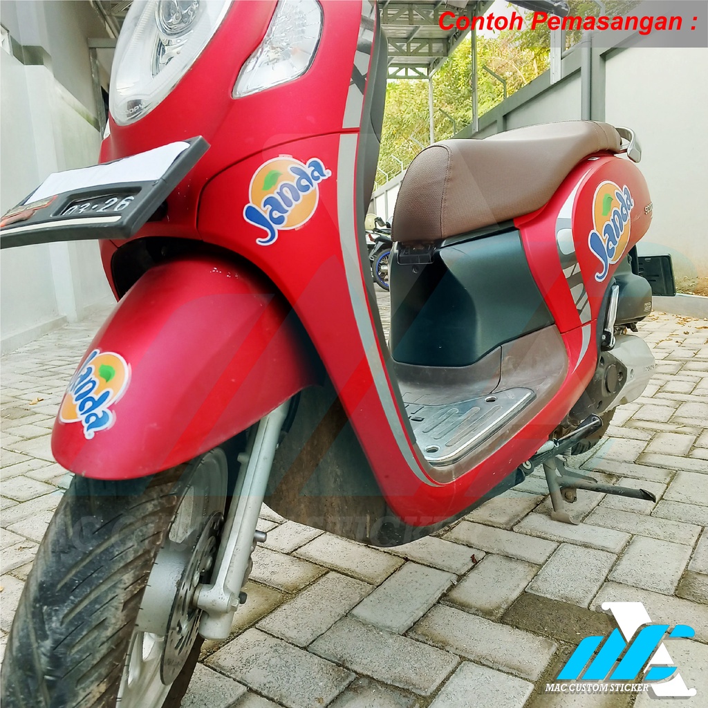 STIKER PLESETAN UNTUK MOTOR MOBIL - STIKER PLESETAN BODY MOTOR MOBIL UNIVERSAL