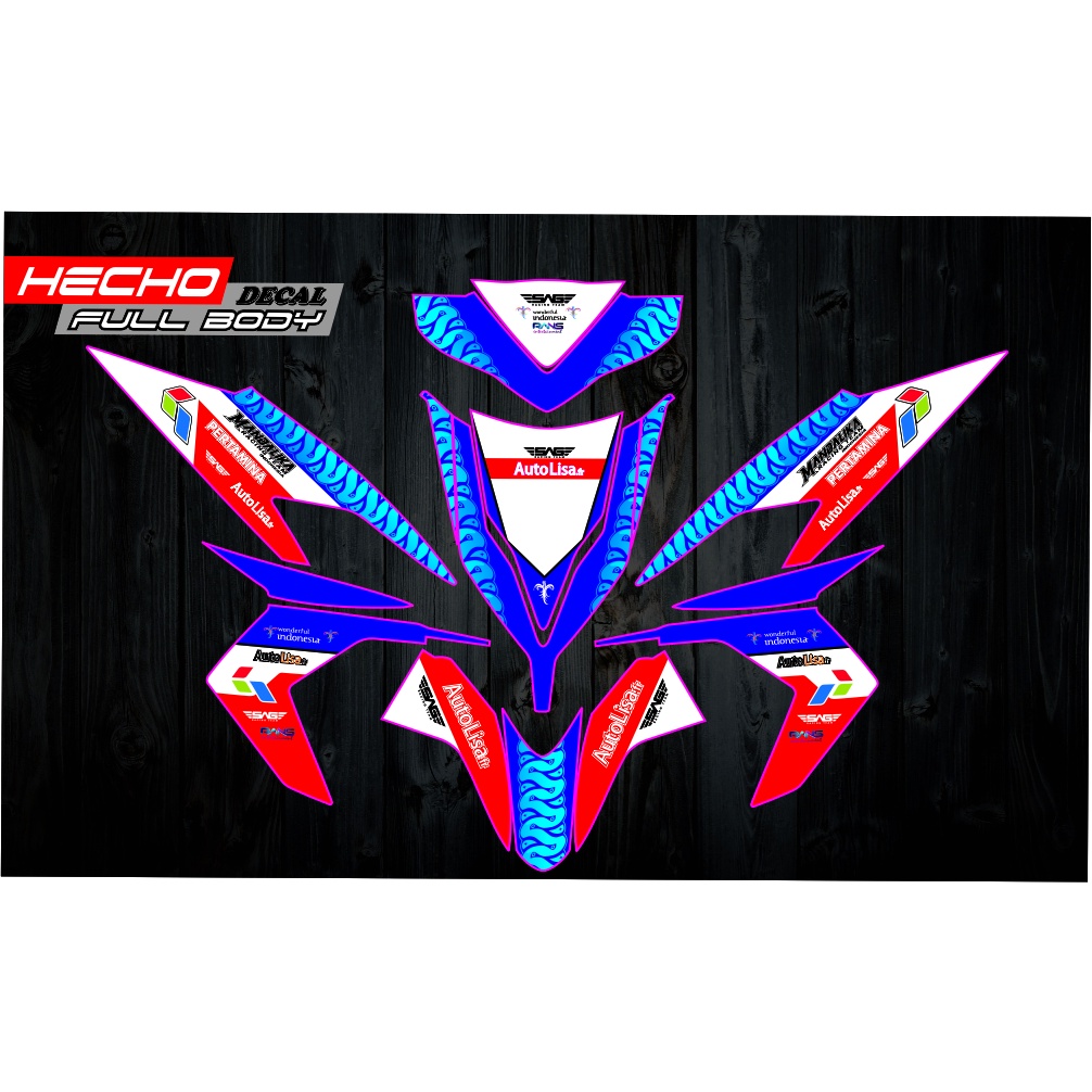 Decal Vario 110 Techno mandalika Decal Stiker / Sticker Vario Techno 110 Karbu 14 Petronas Mandalika