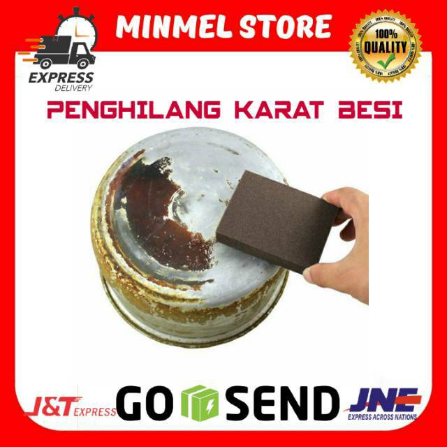 PEMBERSIH KARAT PANCI KOMPOR NANO MELAMINE MAGIC SPONGE PENGHILANG KERAK BESI