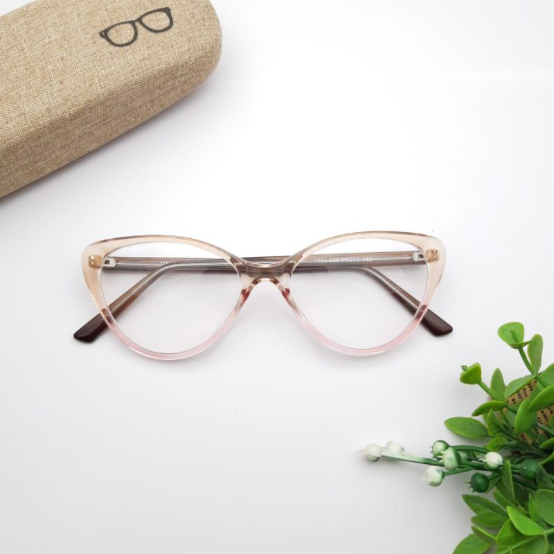 FRAME KACAMATA WANITA CAT EYE TERBARU 1052 LENSA ANTI RADIASI | KACAMATA MINUS | KACA MATA PLUS | KACAMATA PHOTOCROMIC | ANTI RADIASI BLUERAY | KACA MATA ANTI UV