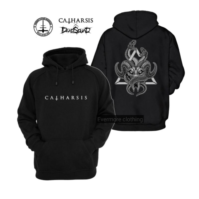 HOODIE/SWEATER DISTRO CATHARSIS X DEAD SQUAD PREMIUM QUALITY PRODUK BRAND METAL UNISEX