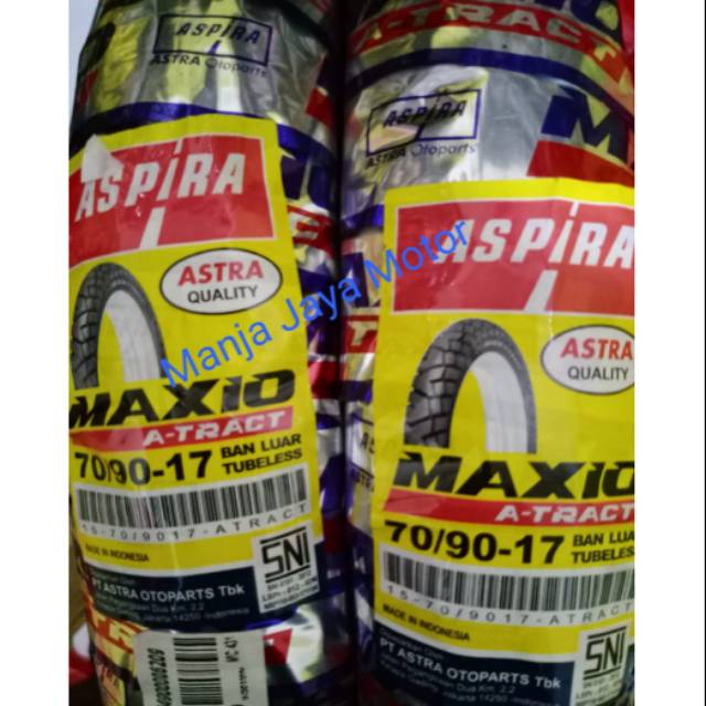 Ban tubeless Maxio A-Track 70/90-17 for Supra x 125/jupiter mx/mx-king/jupiter z1/smash/blade/revo