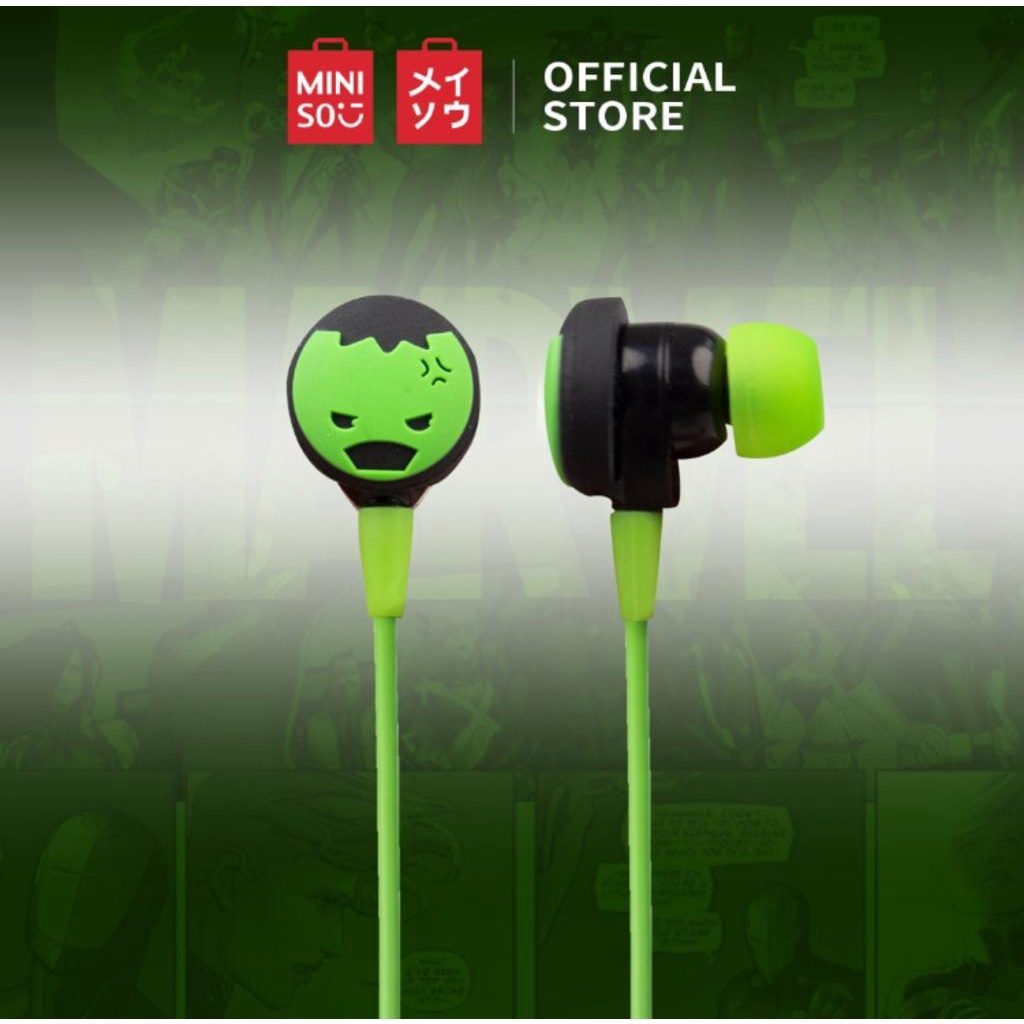 MINISO EARPHONES MARVEL IROMAN ORIGINAL MINISO