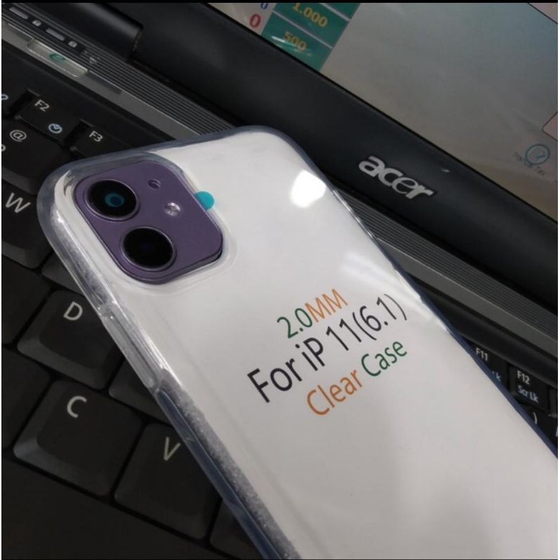 paket fake kamera Xr+Clear case premium 2.0. mm iphone 11