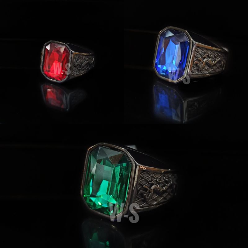 Cincin Naga Pria Super Keren Bahan Titanium Anti Karat