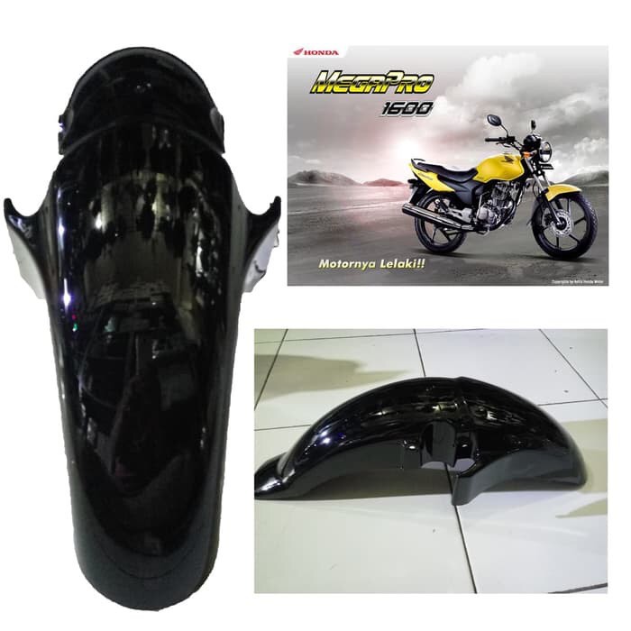 SPAKBOR SLEBOR DEPAN HONDA MEGAPRO 2006 - 2010 PRIMUS HITAM