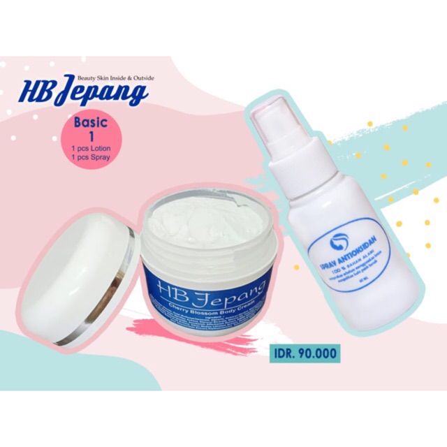 Paket HB jepang + spray pemutih