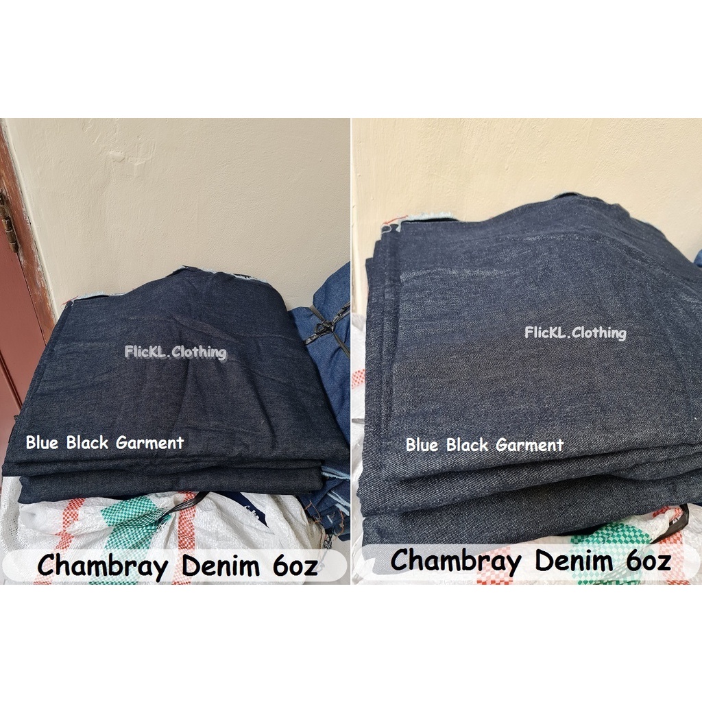 Bahan Kain Chambray Denim Wash Denim Washing Jeans Washing Jeans Wash Kemeja Gamis Ukuran 1.5 Meter