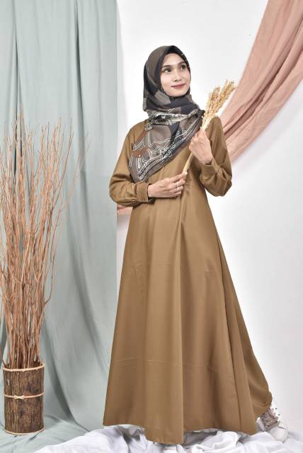 Gamis Khaki/pemda tua/muda murah