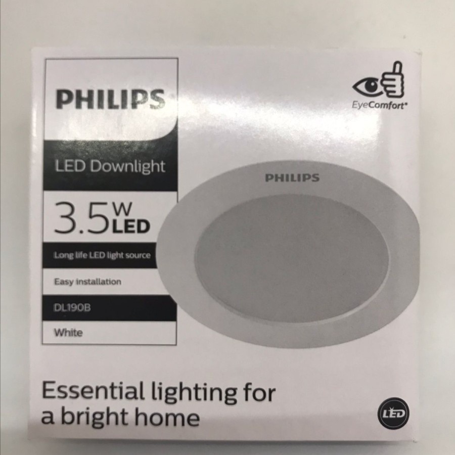 PHILIPS LED Downlight  DL190B ERIDANI 3.5w 3.5 Watt 3&quot; (Putih)