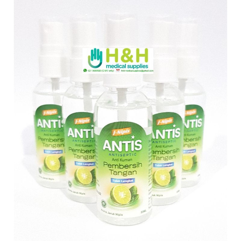 Antis Spray 55 ml / Hand Sanitizer Antis 55 ml