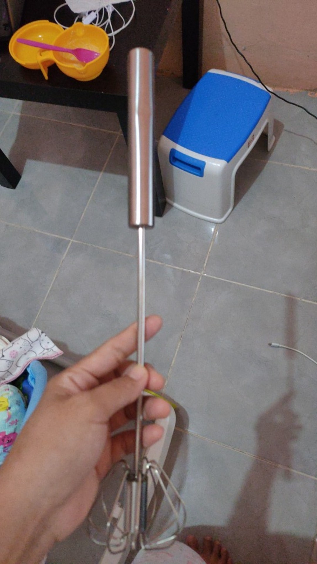 Pengocok Telur Tekan (manual Mixer) 32cm
