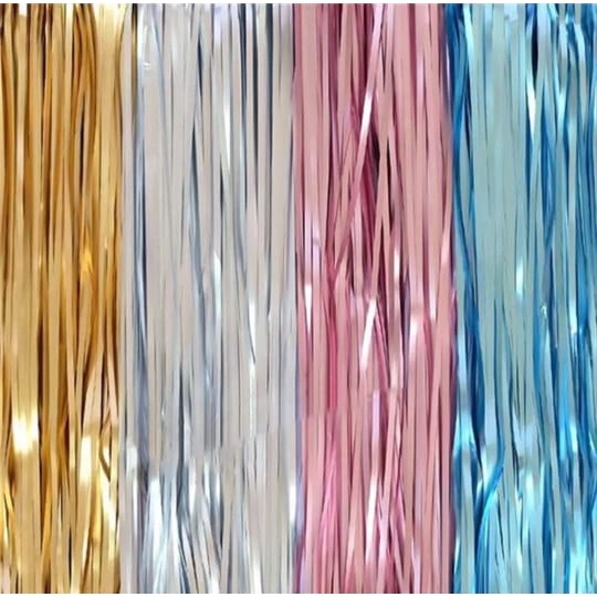 TIRAI RUMBAI DEKORASI ULANG TAHUN DOFF / DEKORASI PESTA / TIRAI / DEKORASI ULANG TAHUN