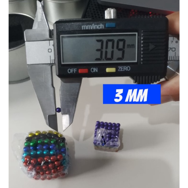 

Bola magnet warna / Magnetic Ball / magnet ball 216pcs 3mm - 3MM - 6 WARNA Diskon