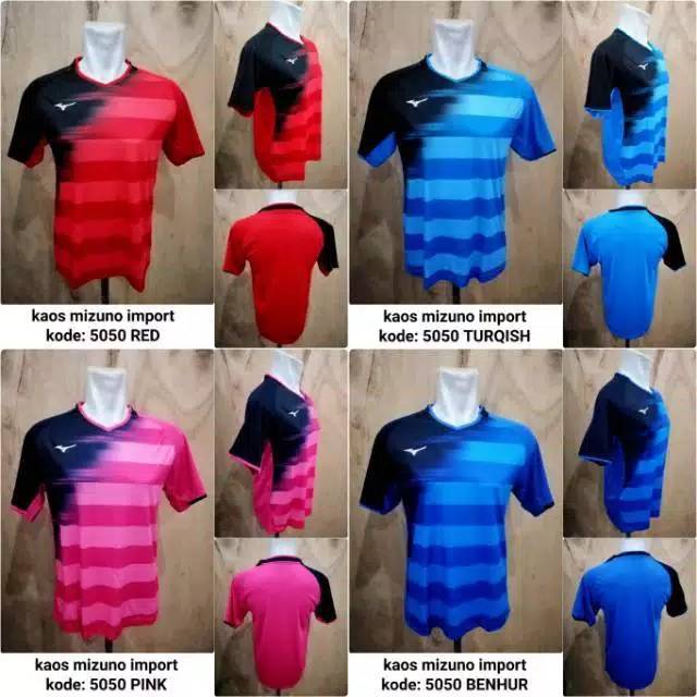 Baju / Kaos / Jersey Badminton / Bulutangkis MIZUNO 5050 HENDRA AHSAN IMPORT GRADE ORIGINAL / GO