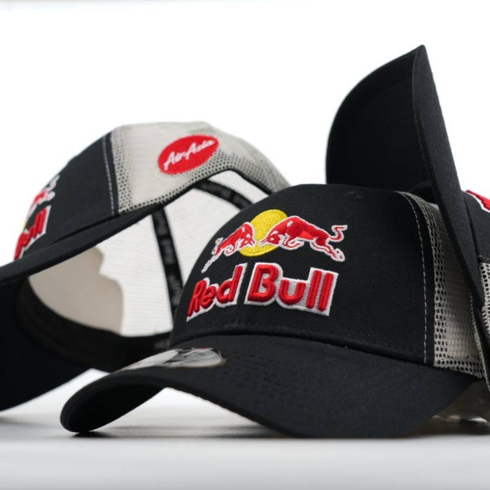Topi Pria Topi Baseball Original Import redbull Cap Fashion Pria Wanita Premium - Abu-abu(X5E2) Topi