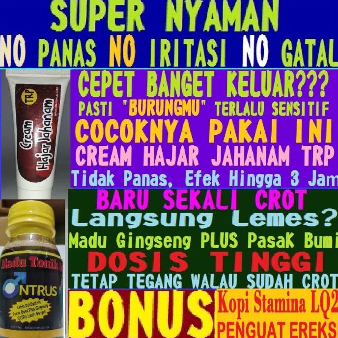 ORIGINAL Hajar Asli Jahanam Cream Bukan Minyak HJ Mesir Oles Tahan Lama Kuat Murah