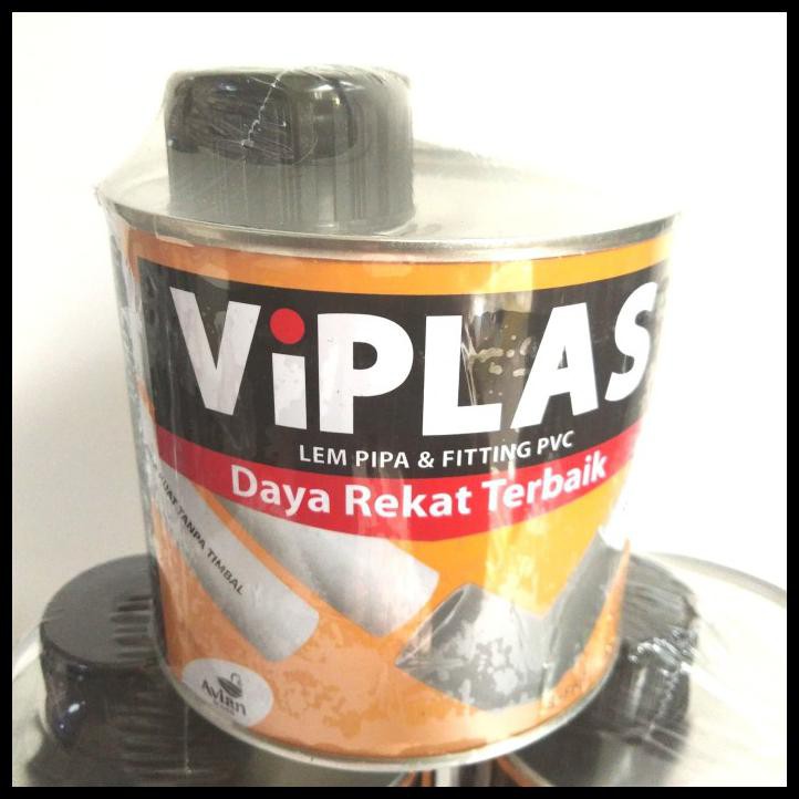 

LEM PIPA PVC VIPLAS KEMASAN KALENG 360GR DAYA REKAT TERBAIK