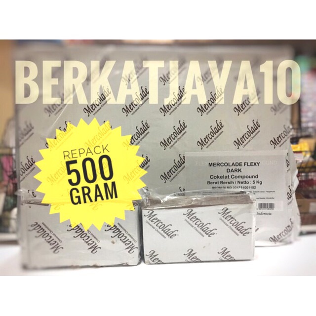 MURAH MERCOLADE FLEXY Repack 500 Gram Dark Coklat