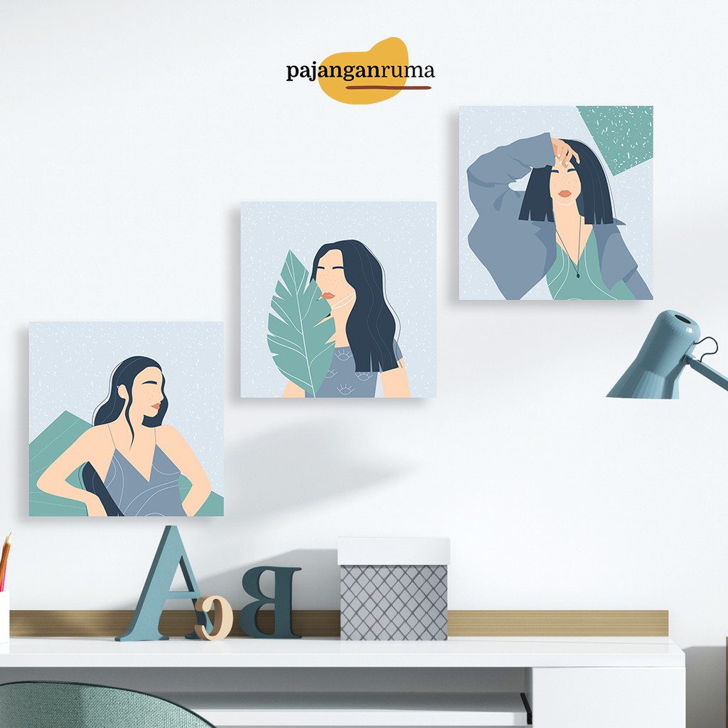 Pajangan Rumah Hiasan Dinding Minimalis Home Decor Art Aesthetic Abstrak