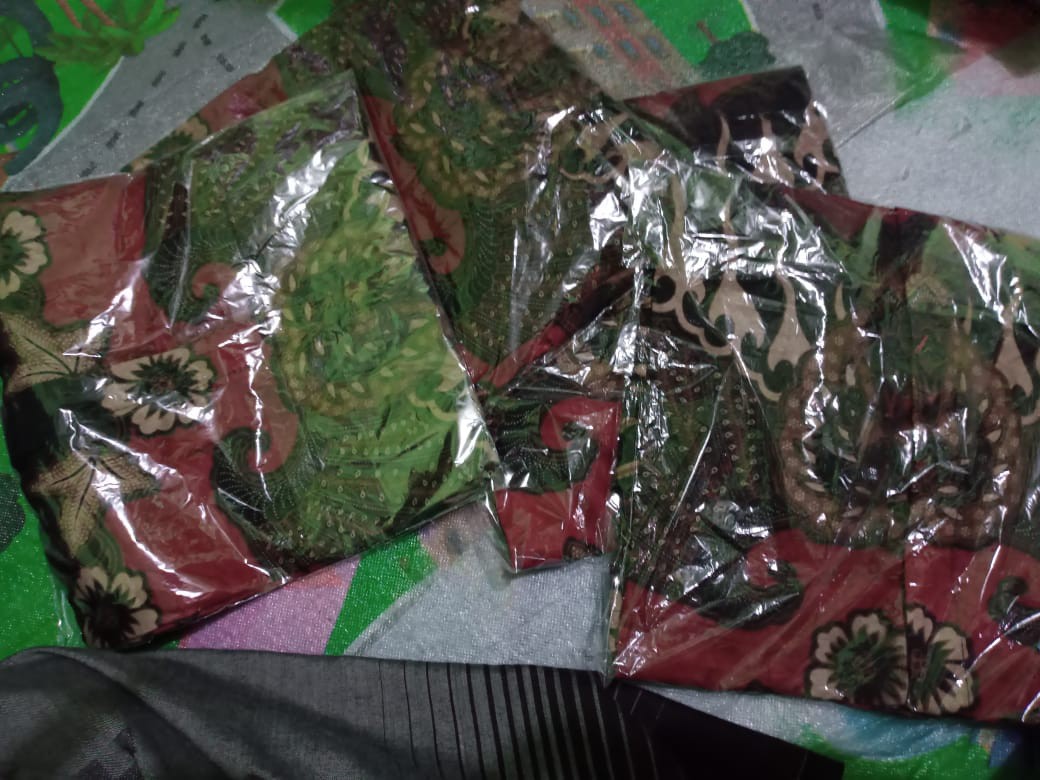 Kemeja Batik Pria Lengan Panjang Size M L Xl Xxl Bswart Batik Hrb026 Kenango Hem Panjang Padi