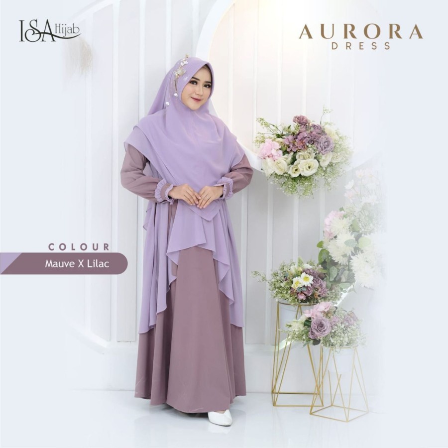 ISAhijab Aurora Dress Gamis Mewah Ori By ISAhijab Aurora